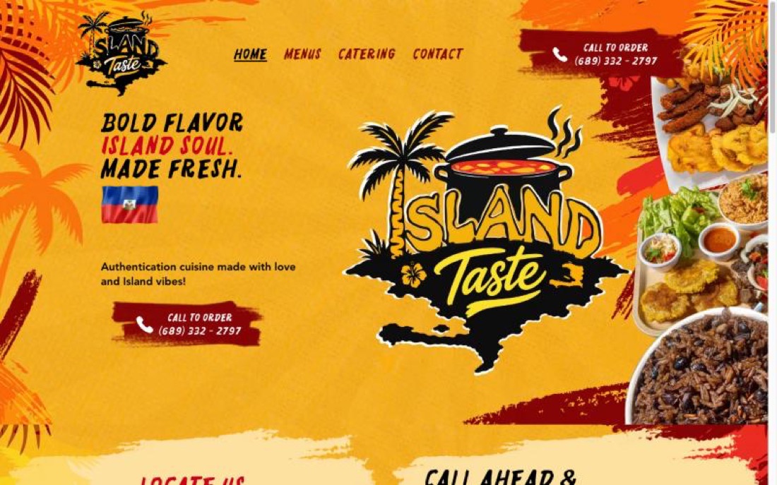 Island Taste Food Truck website