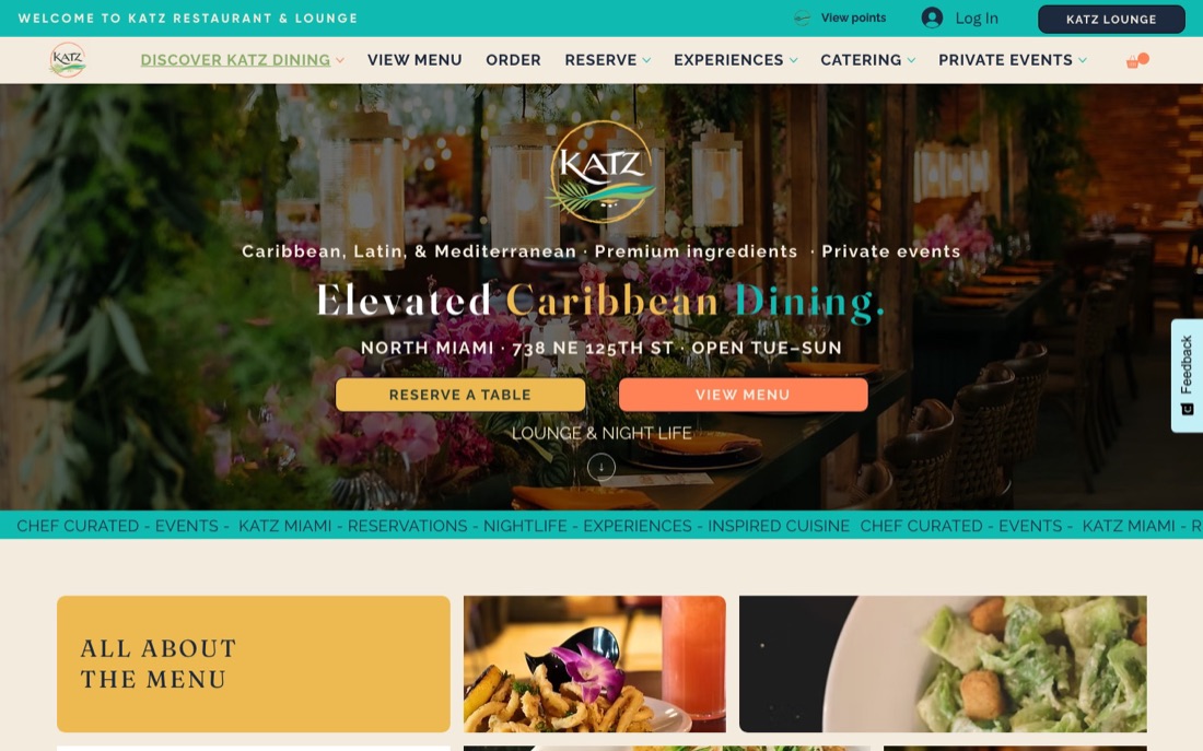 KATZ Miami website