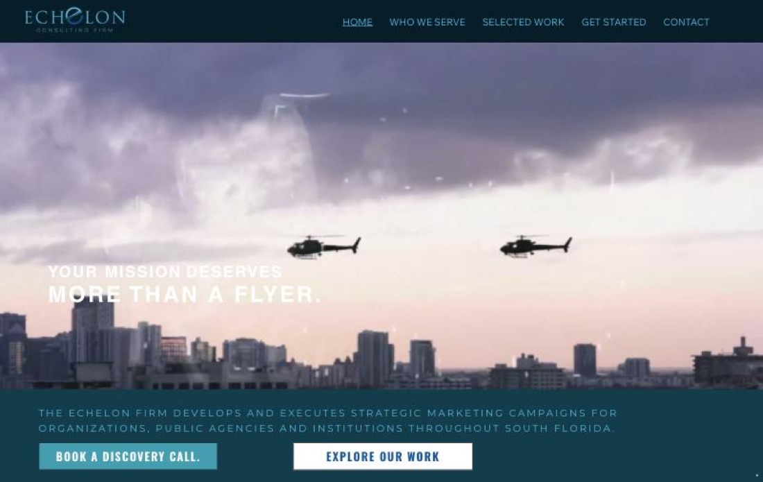 The Echelon Firm website